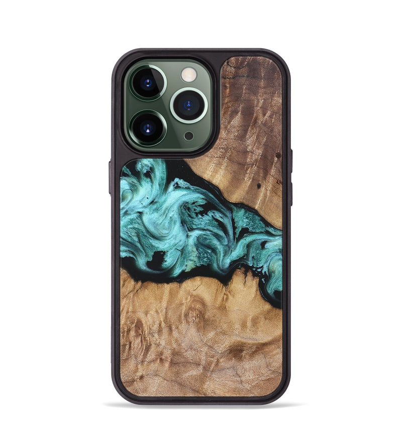 iPhone 13 Pro Wood Phone Case - Kole (Blue, 823788)