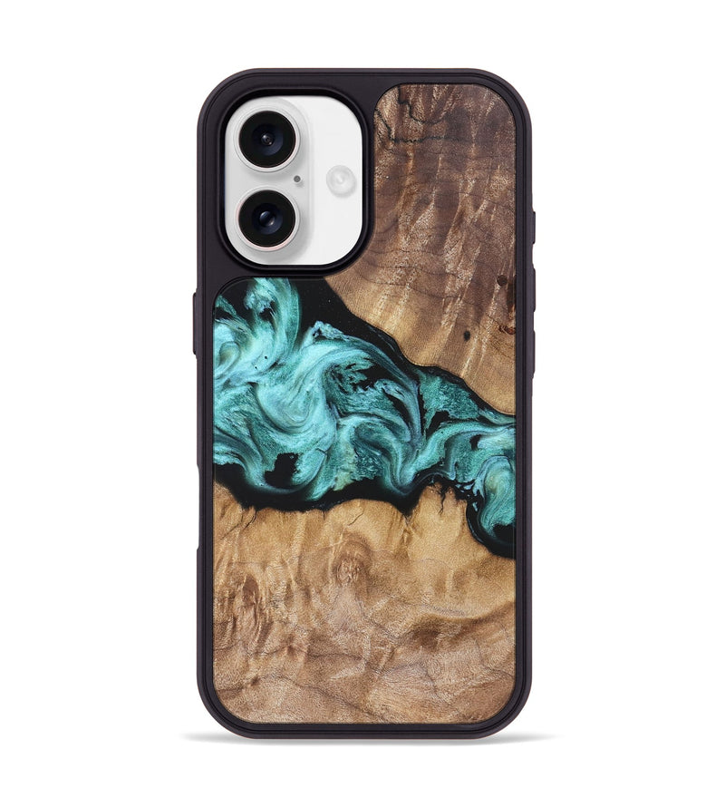 iPhone 17 Wood Phone Case - Kole (Blue, 823788)