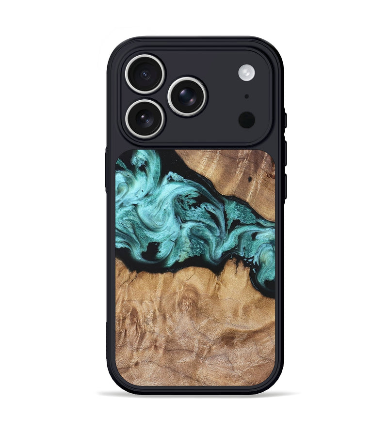 iPhone 17 Pro Wood Phone Case - Kole (Blue, 823788)