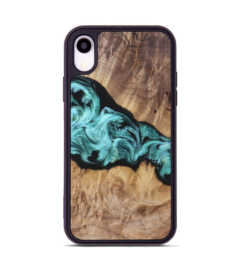 iPhone Xr Wood Phone Case - Kole (Blue, 823788)