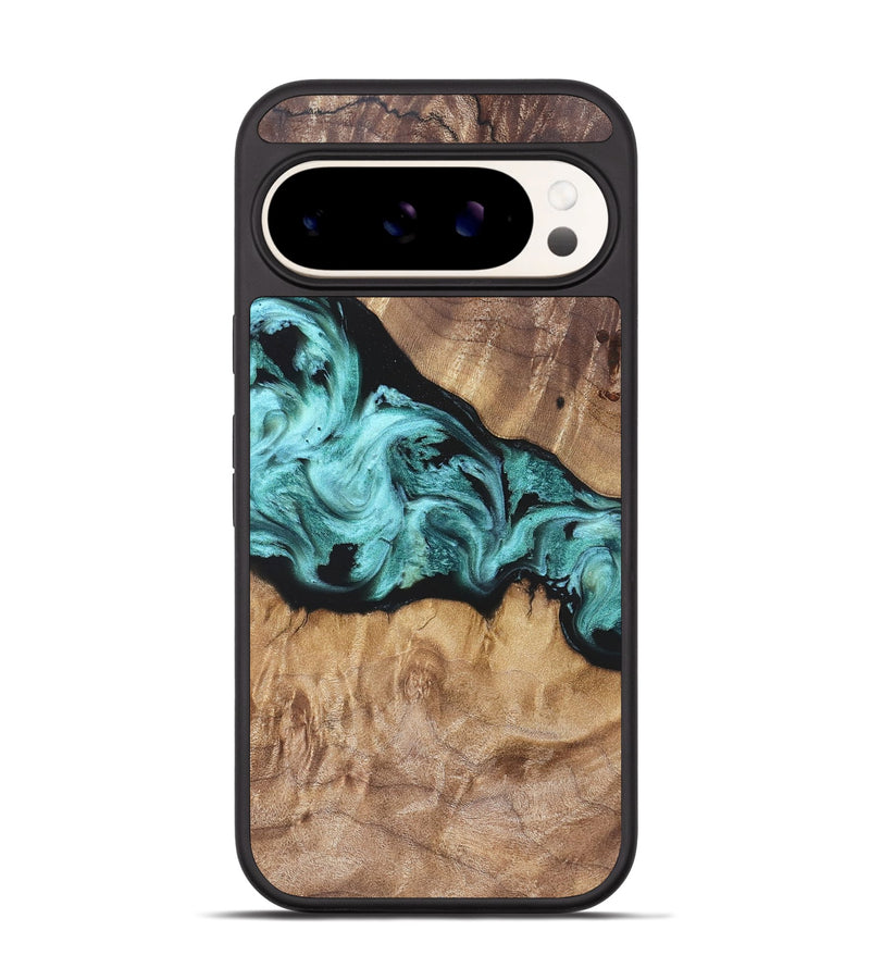 Pixel 9 Pro Wood Phone Case - Kole (Blue, 823788)