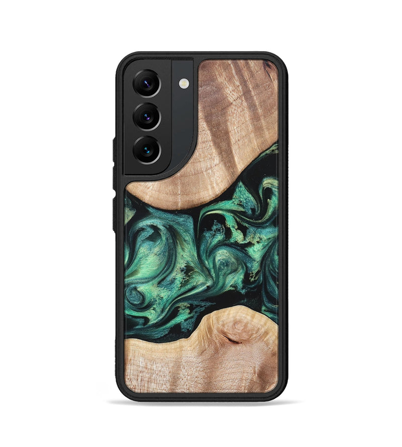 Galaxy S22 Wood Phone Case - Justice (Green, 823789)
