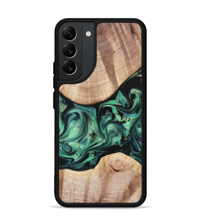 Galaxy S22 Plus Wood Phone Case - Justice (Green, 823789)