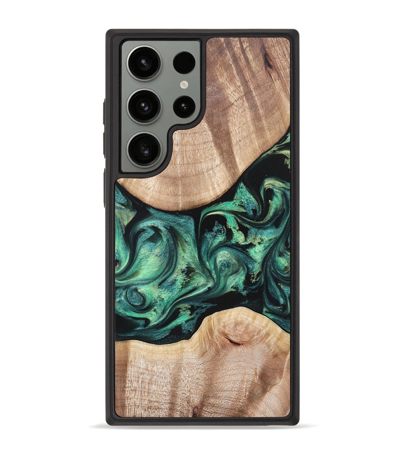 Galaxy S23 Ultra Wood Phone Case - Justice (Green, 823789)