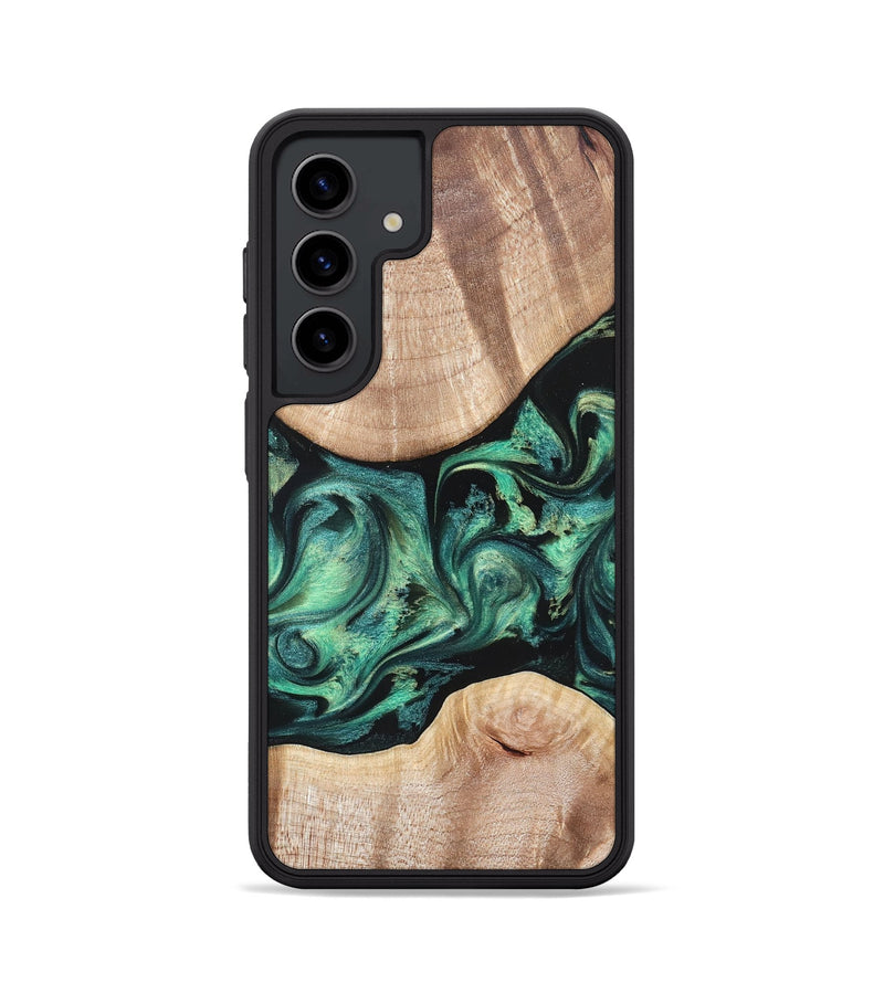 Galaxy S24 Wood Phone Case - Justice (Green, 823789)