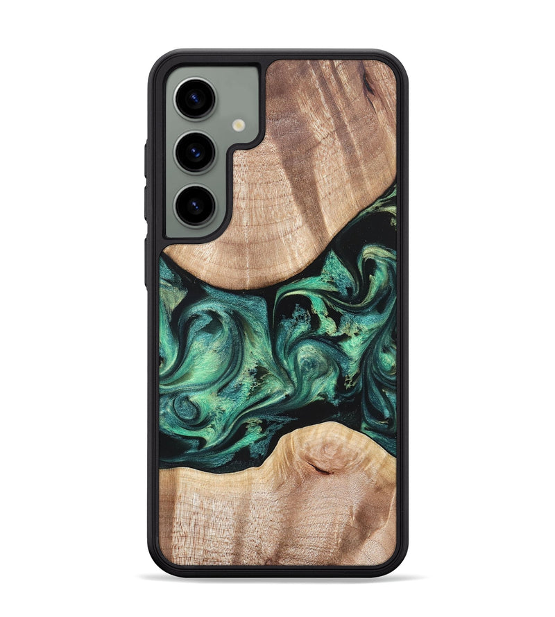Galaxy S24 Plus Wood Phone Case - Justice (Green, 823789)