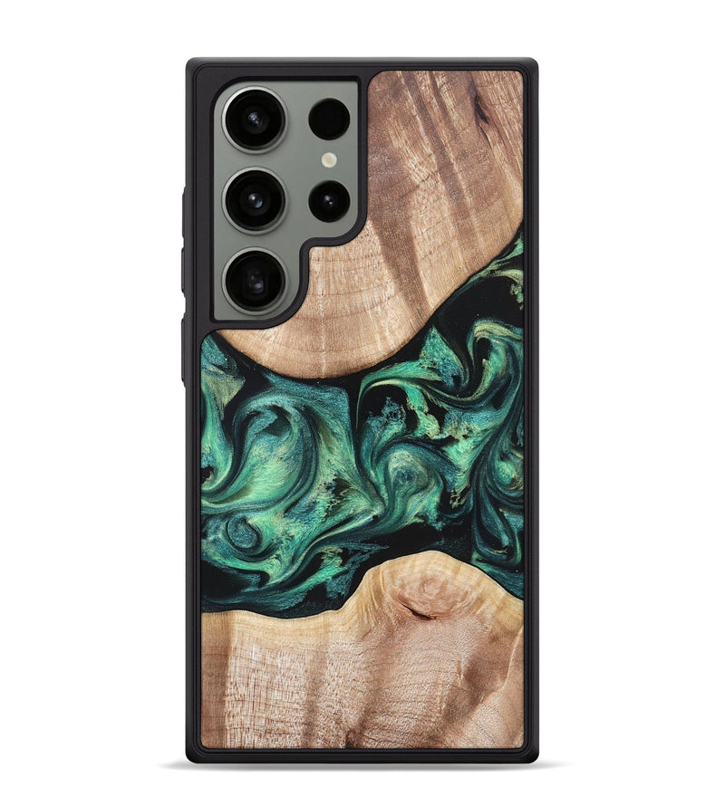 Galaxy S24 Ultra Wood Phone Case - Justice (Green, 823789)