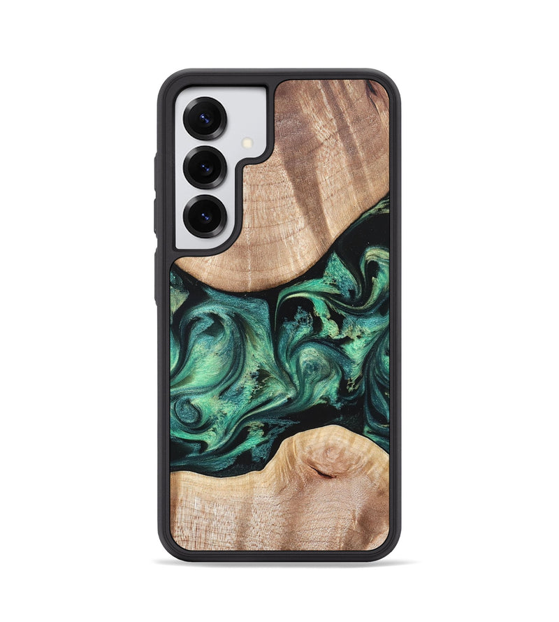Galaxy S25 Wood Phone Case - Justice (Green, 823789)