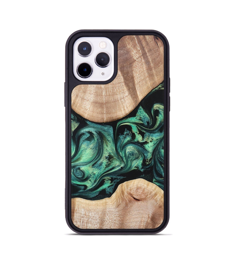 iPhone 11 Pro Wood Phone Case - Justice (Green, 823789)
