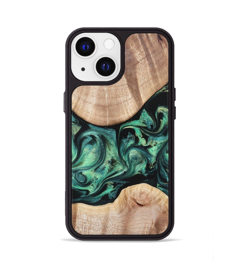 iPhone 13 Wood Phone Case - Justice (Green, 823789)