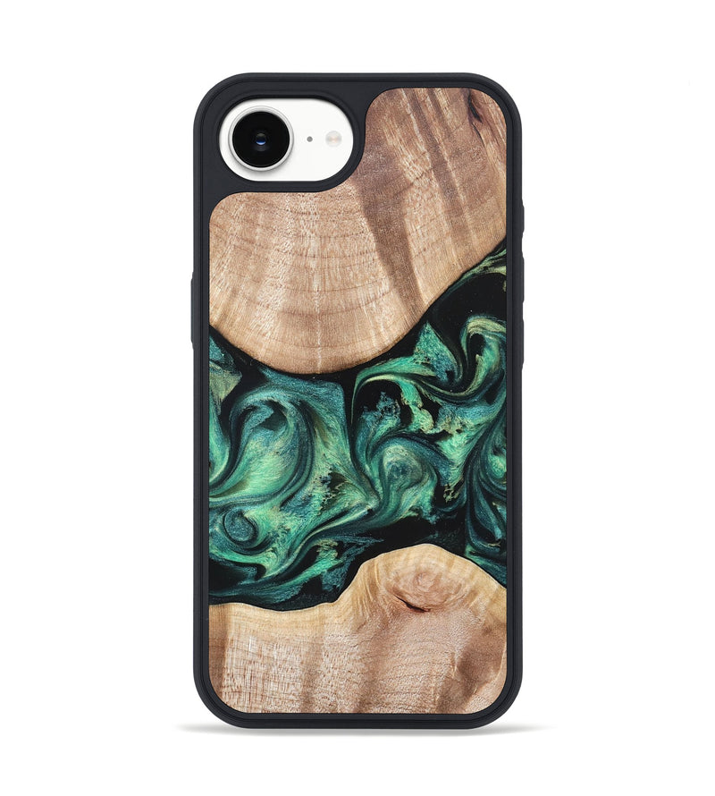 iPhone 16e Wood Phone Case - Justice (Green, 823789)