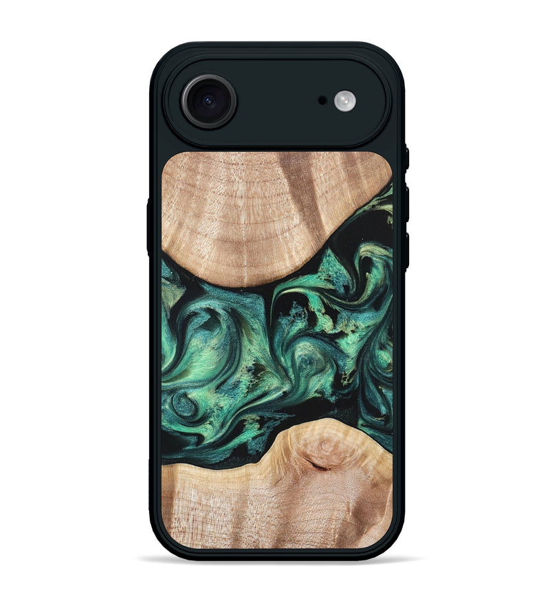 iPhone 17 Air Wood Phone Case - Justice (Green, 823789)