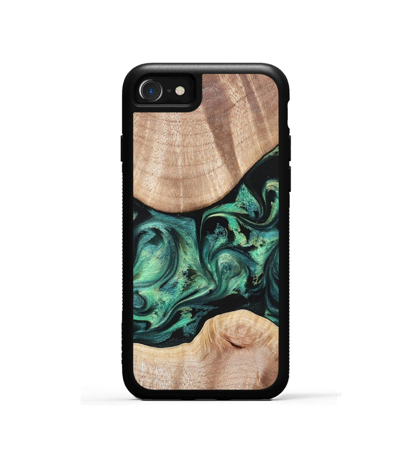 iPhone SE Wood Phone Case - Justice (Green, 823789)