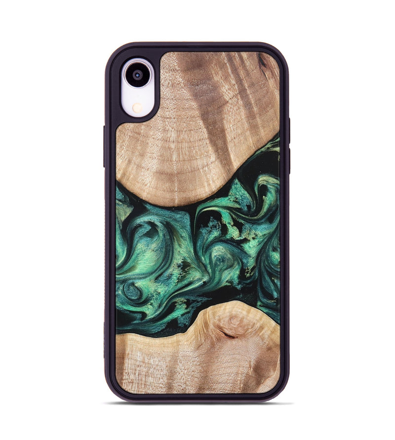 iPhone Xr Wood Phone Case - Justice (Green, 823789)