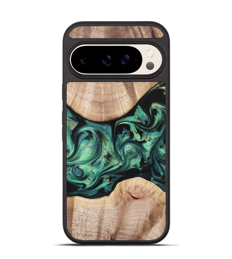 Pixel 10 Wood Phone Case - Justice (Green, 823789)