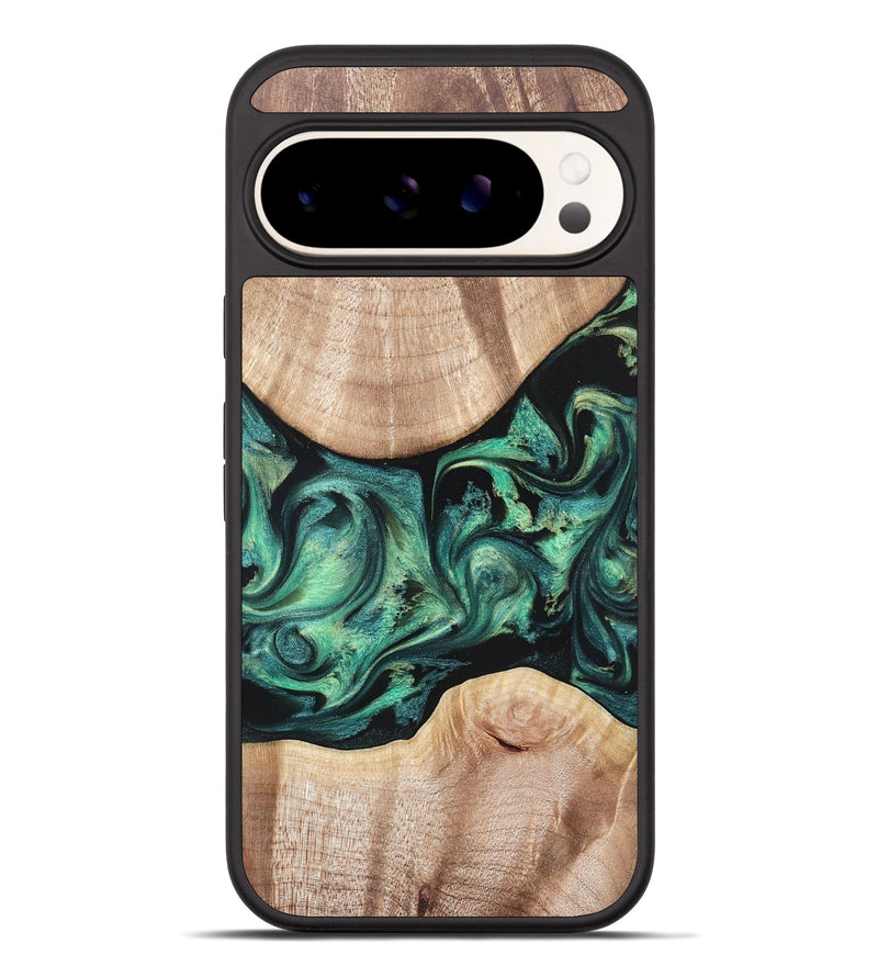Pixel 10 Pro XL Wood Phone Case - Justice (Green, 823789)