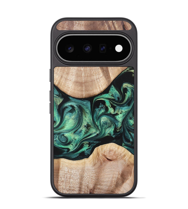 Pixel 11 Wood Phone Case - Justice (Green, 823789)