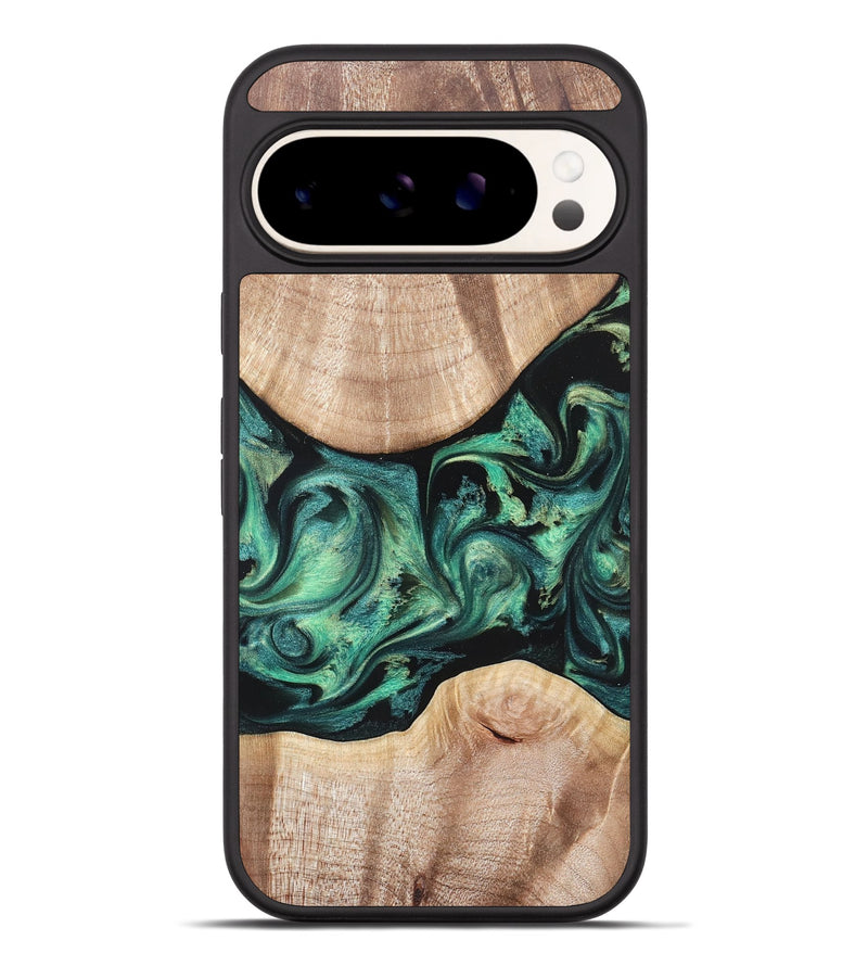 Pixel 9 Pro XL Wood Phone Case - Justice (Green, 823789)