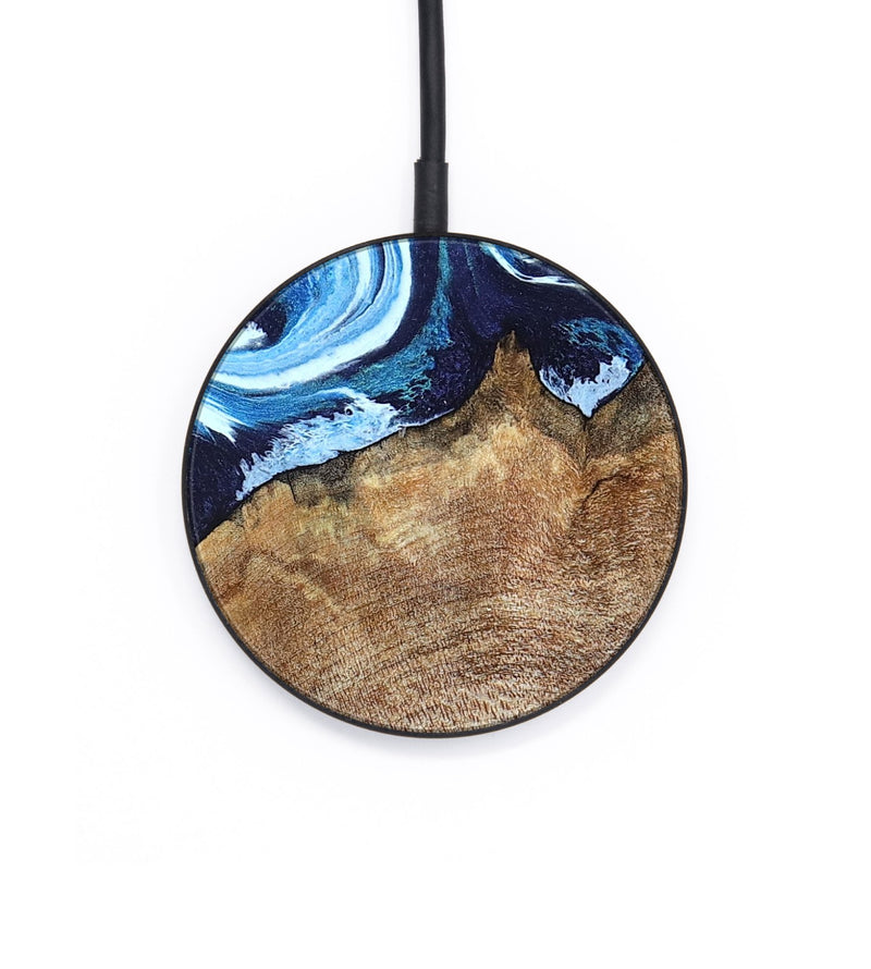 Circle Wood Wireless Charger - Creed (Blue, 823792)