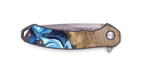 EDC Wood Pocket Knife - Creed (Blue, 823792)