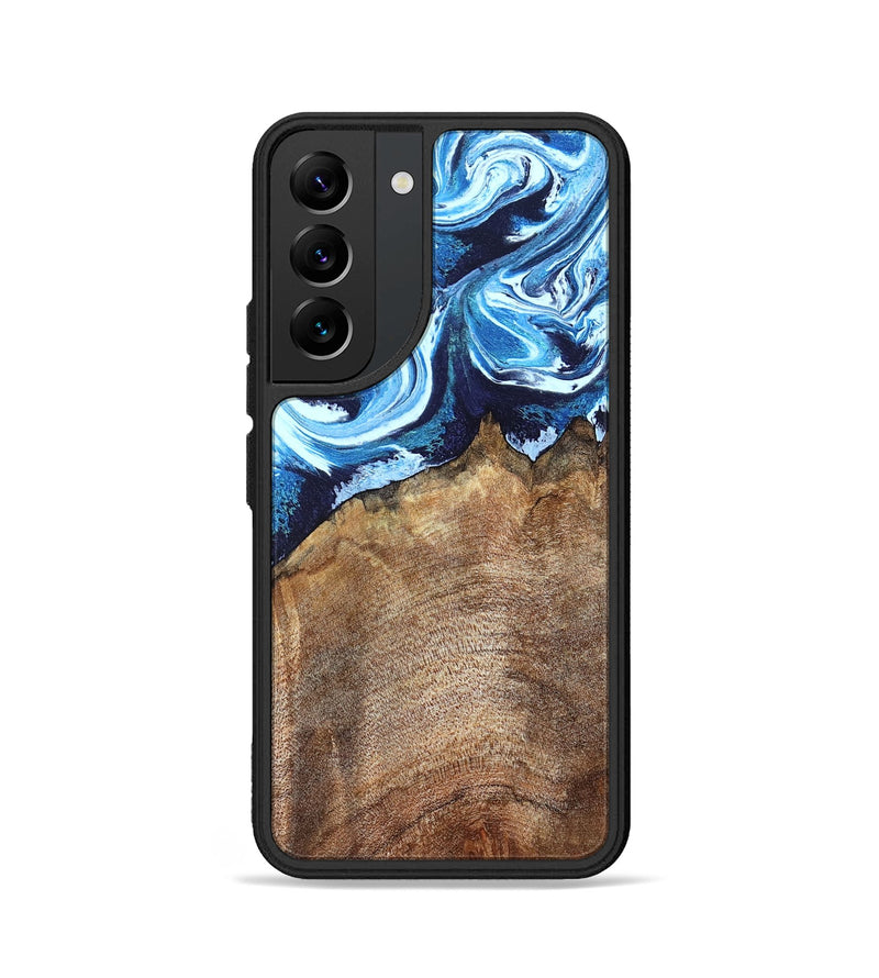 Galaxy S22 Wood Phone Case - Creed (Blue, 823792)