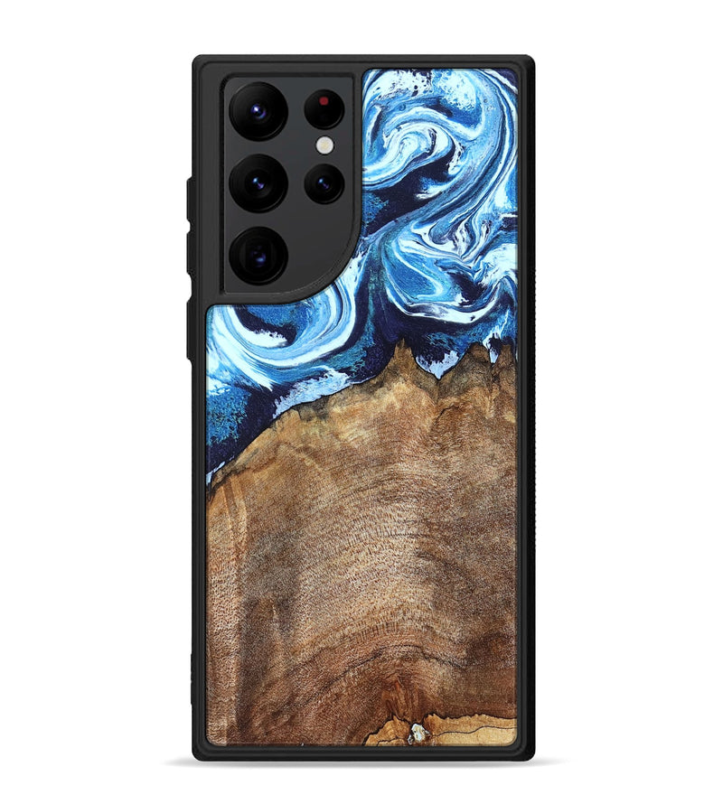Galaxy S22 Ultra Wood Phone Case - Creed (Blue, 823792)