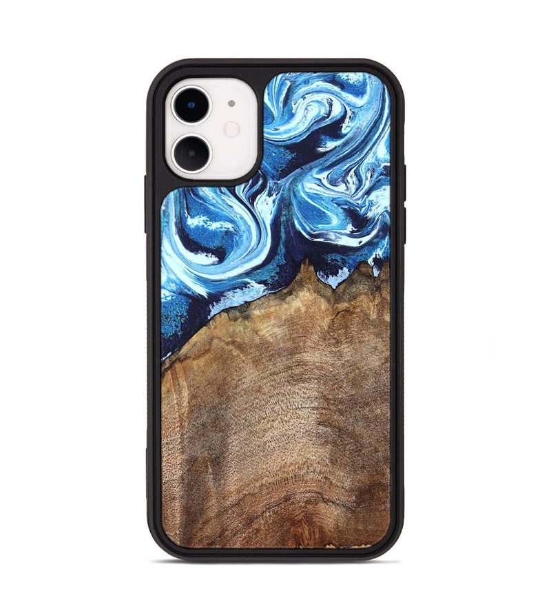 iPhone 11 Wood Phone Case - Creed (Blue, 823792)
