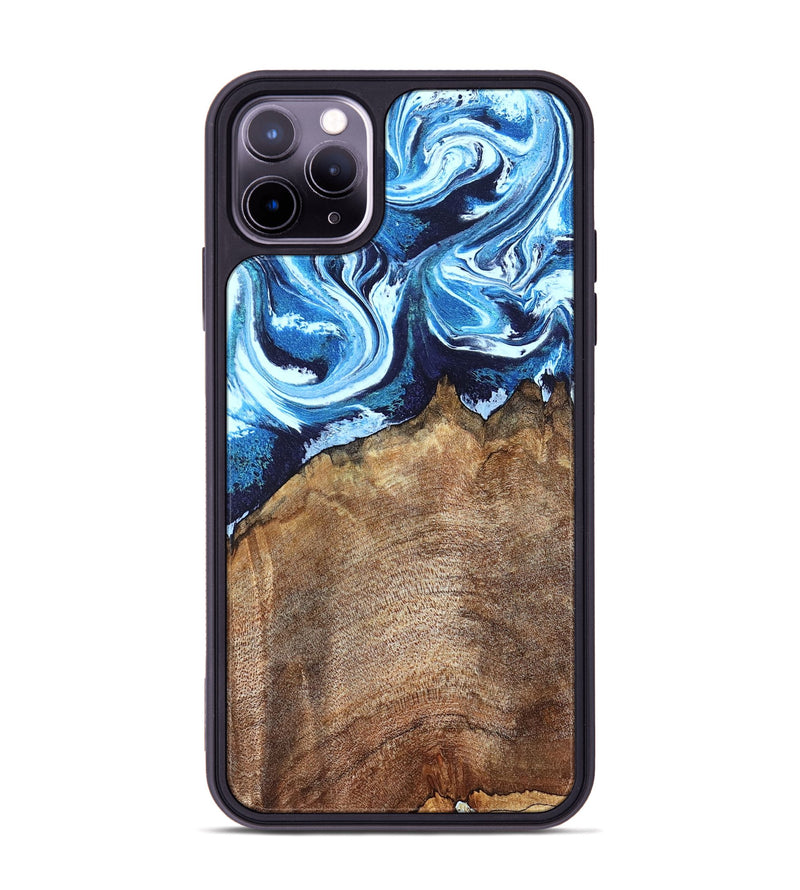 iPhone 11 Pro Max Wood Phone Case - Creed (Blue, 823792)