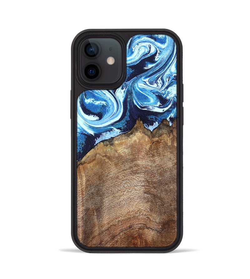 iPhone 12 Wood Phone Case - Creed (Blue, 823792)