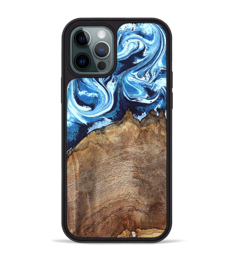 iPhone 12 Pro Max Wood Phone Case - Creed (Blue, 823792)
