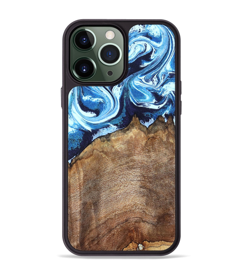 iPhone 13 Pro Max Wood Phone Case - Creed (Blue, 823792)