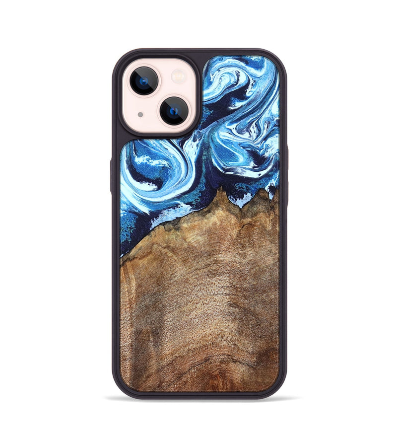 iPhone 14 Wood Phone Case - Creed (Blue, 823792)