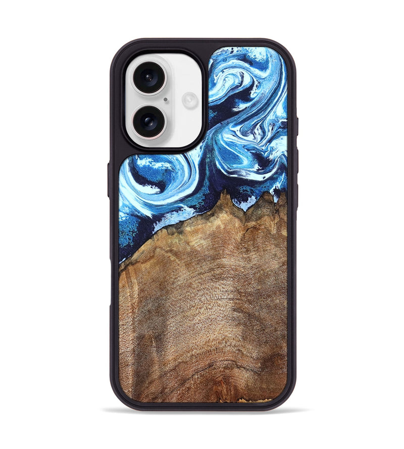 iPhone 17 Wood Phone Case - Creed (Blue, 823792)