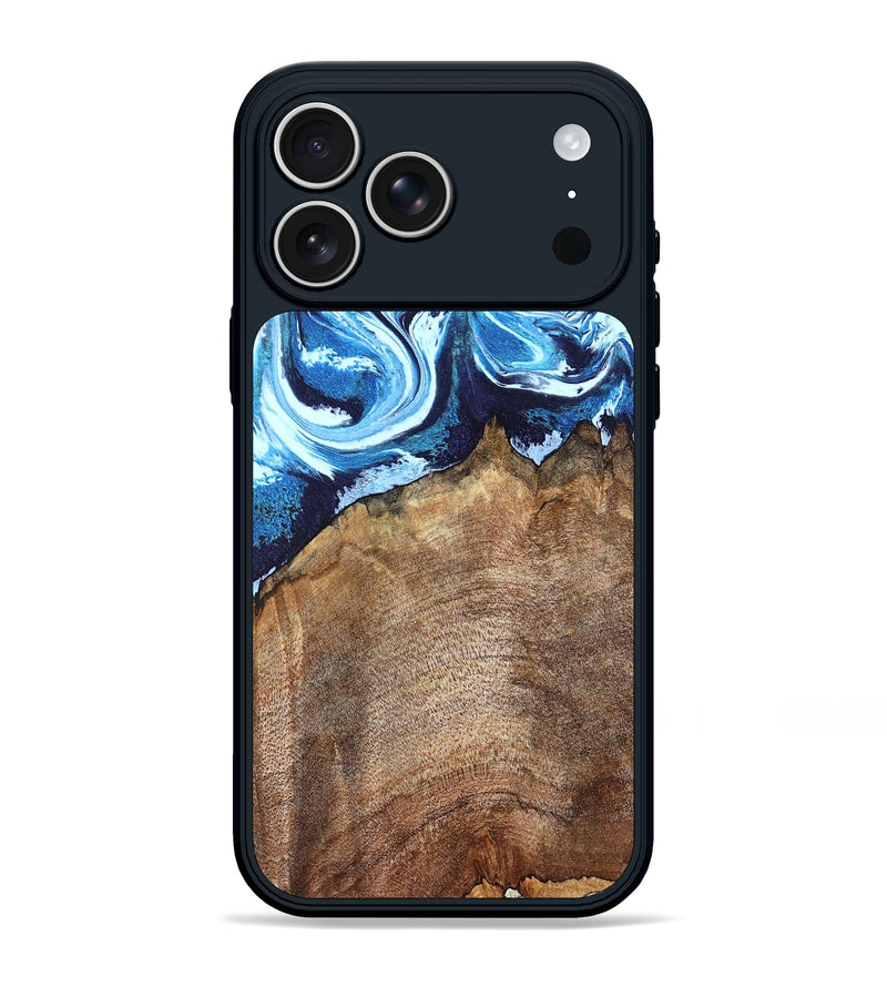 iPhone 17 Pro Max Wood Phone Case - Creed (Blue, 823792)