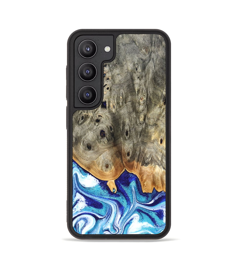 Galaxy S23 Wood Phone Case - Sherry (Blue, 823794)