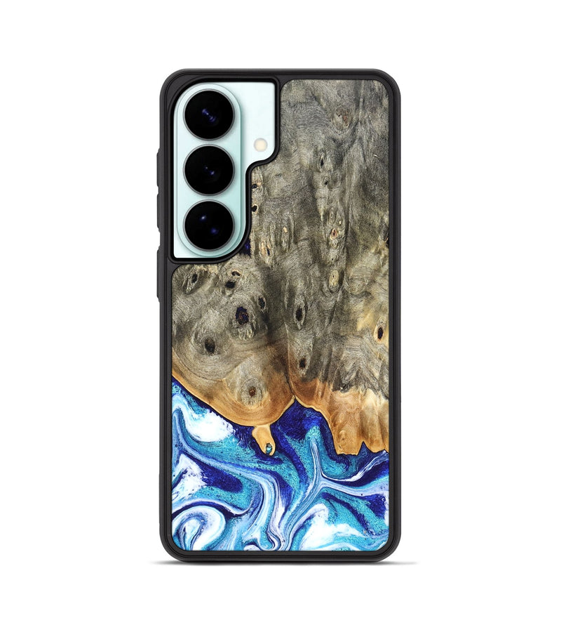 Galaxy S26 Wood Phone Case - Sherry (Blue, 823794)