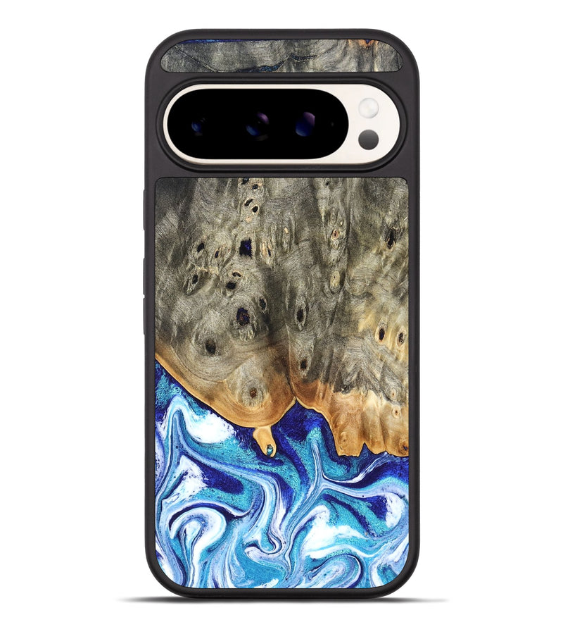 Pixel 9 Pro XL Wood Phone Case - Sherry (Blue, 823794)