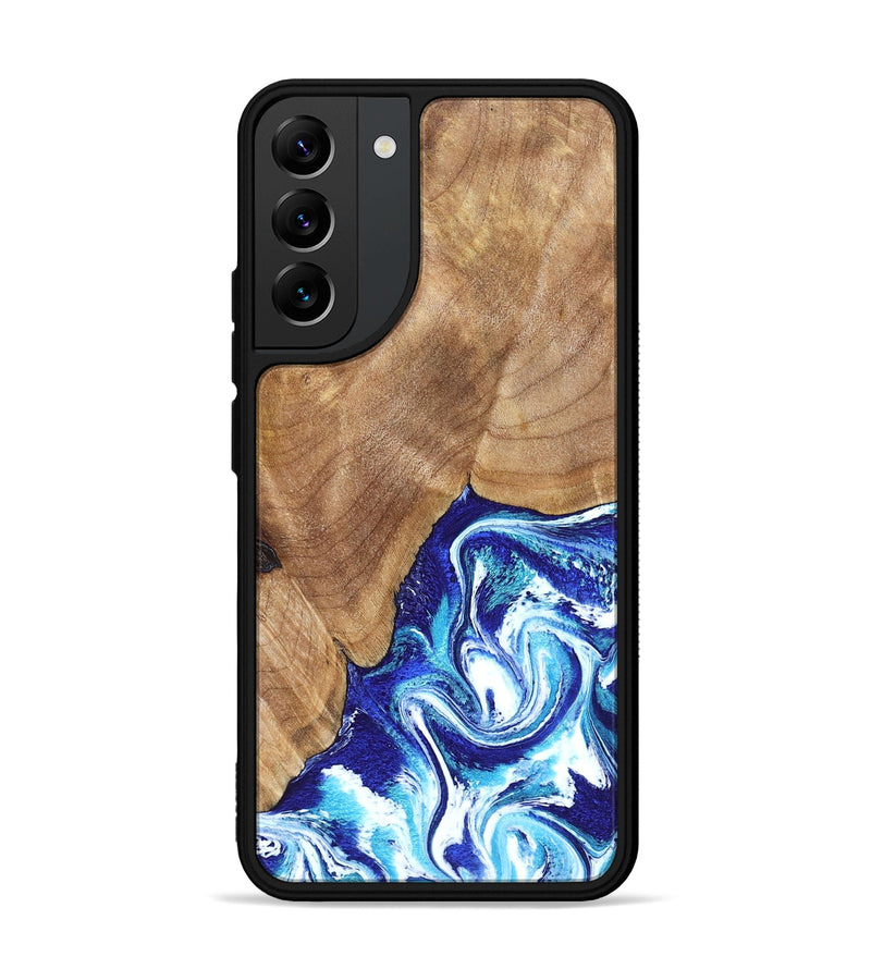 Galaxy S22 Plus Wood Phone Case - Romeo (Blue, 823796)