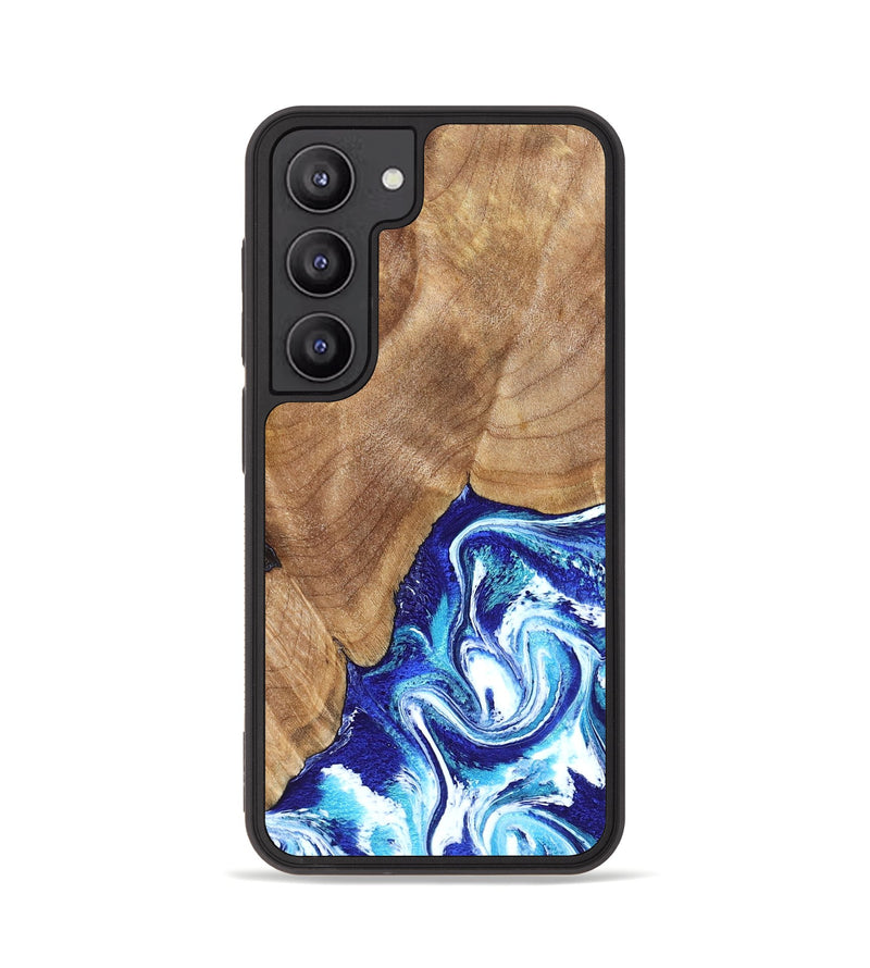Galaxy S23 Wood Phone Case - Romeo (Blue, 823796)
