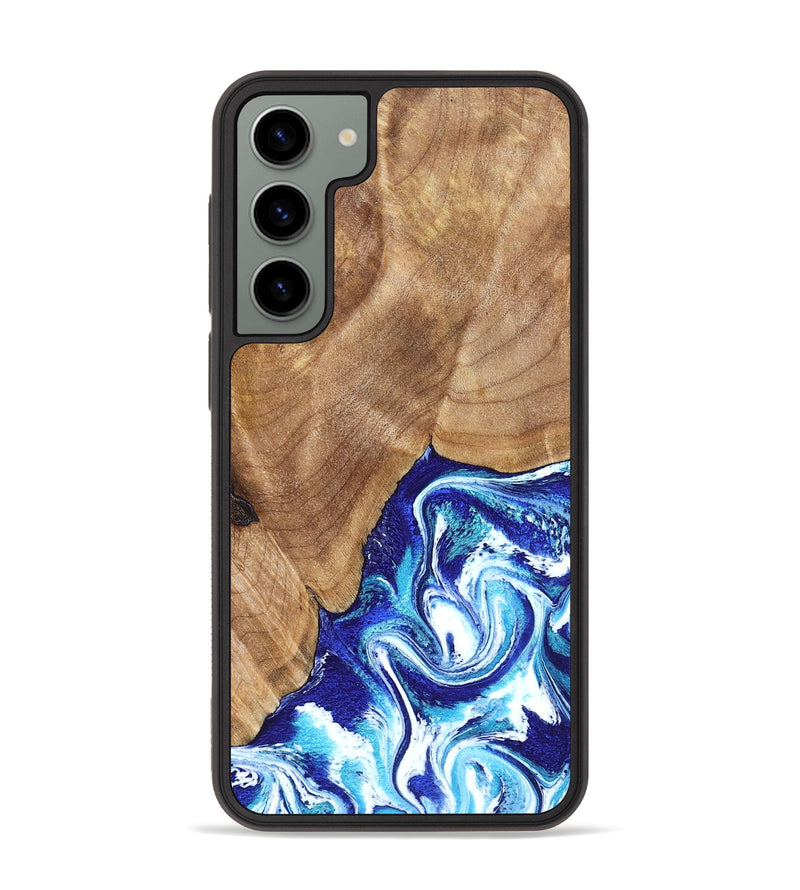 Galaxy S23 Plus Wood Phone Case - Romeo (Blue, 823796)