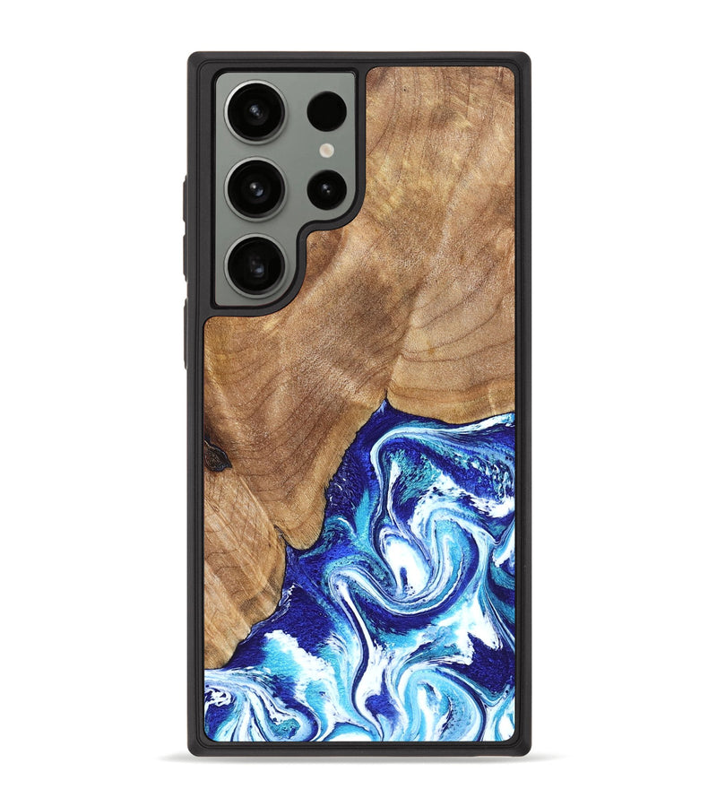 Galaxy S23 Ultra Wood Phone Case - Romeo (Blue, 823796)