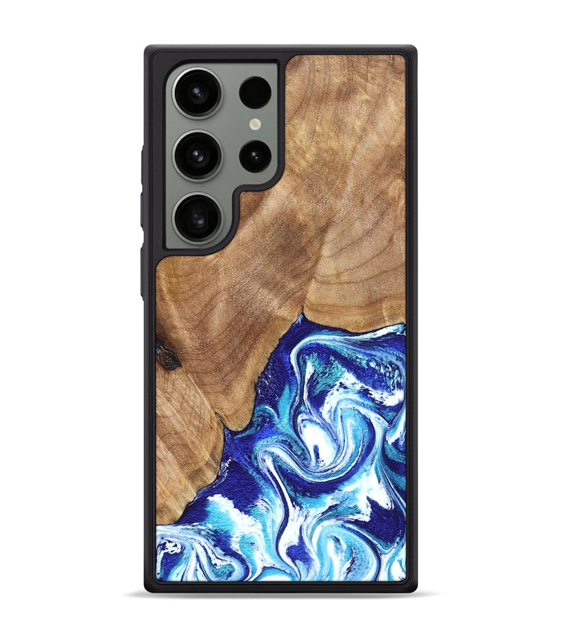 Galaxy S24 Ultra Wood Phone Case - Romeo (Blue, 823796)