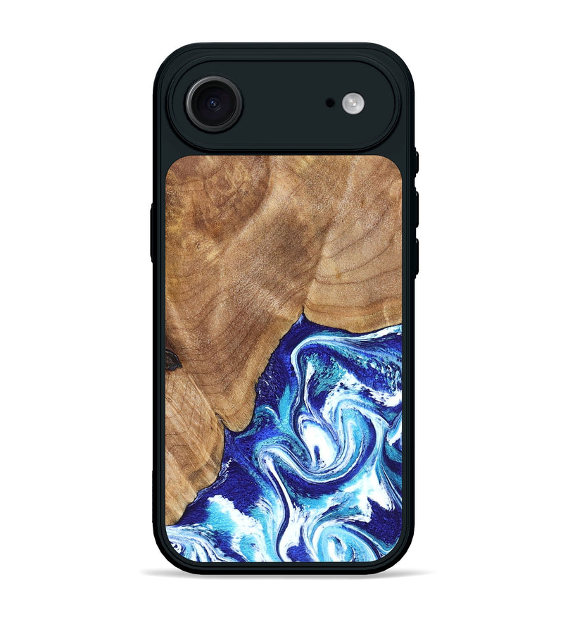 iPhone 17 Air Wood Phone Case - Romeo (Blue, 823796)