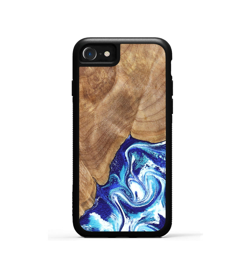 iPhone SE Wood Phone Case - Romeo (Blue, 823796)