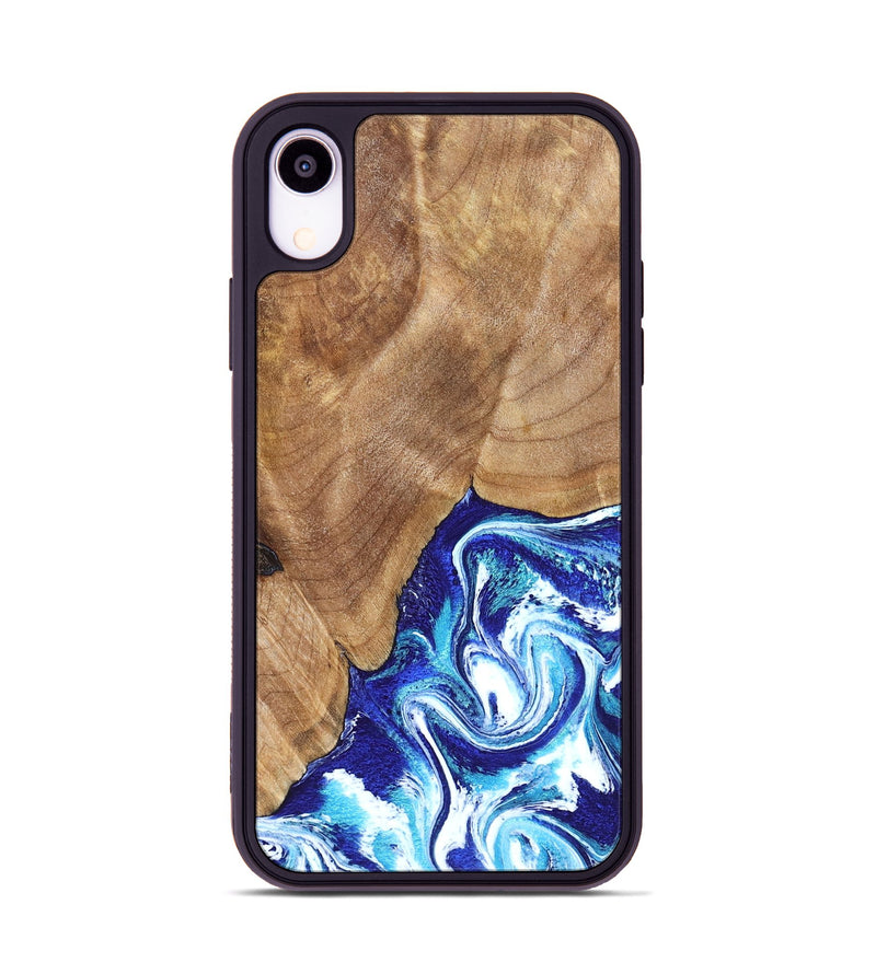 iPhone Xr Wood Phone Case - Romeo (Blue, 823796)