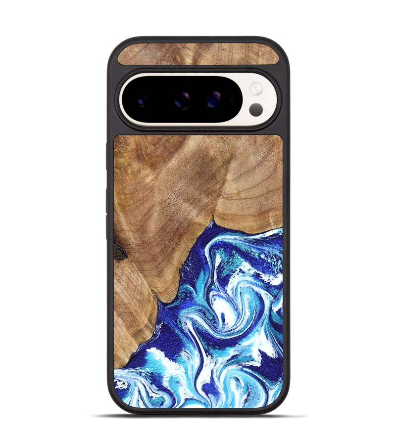 Pixel 9 Pro Wood Phone Case - Romeo (Blue, 823796)