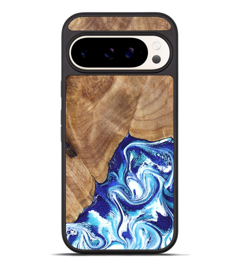 Pixel 9 Pro XL Wood Phone Case - Romeo (Blue, 823796)