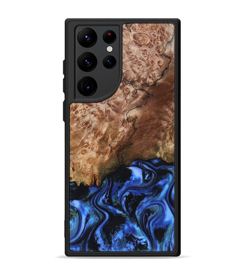 Galaxy S22 Ultra Wood Phone Case - Kaya (Blue, 823797)
