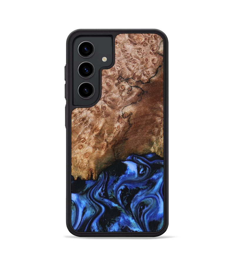 Galaxy S24 Wood Phone Case - Kaya (Blue, 823797)