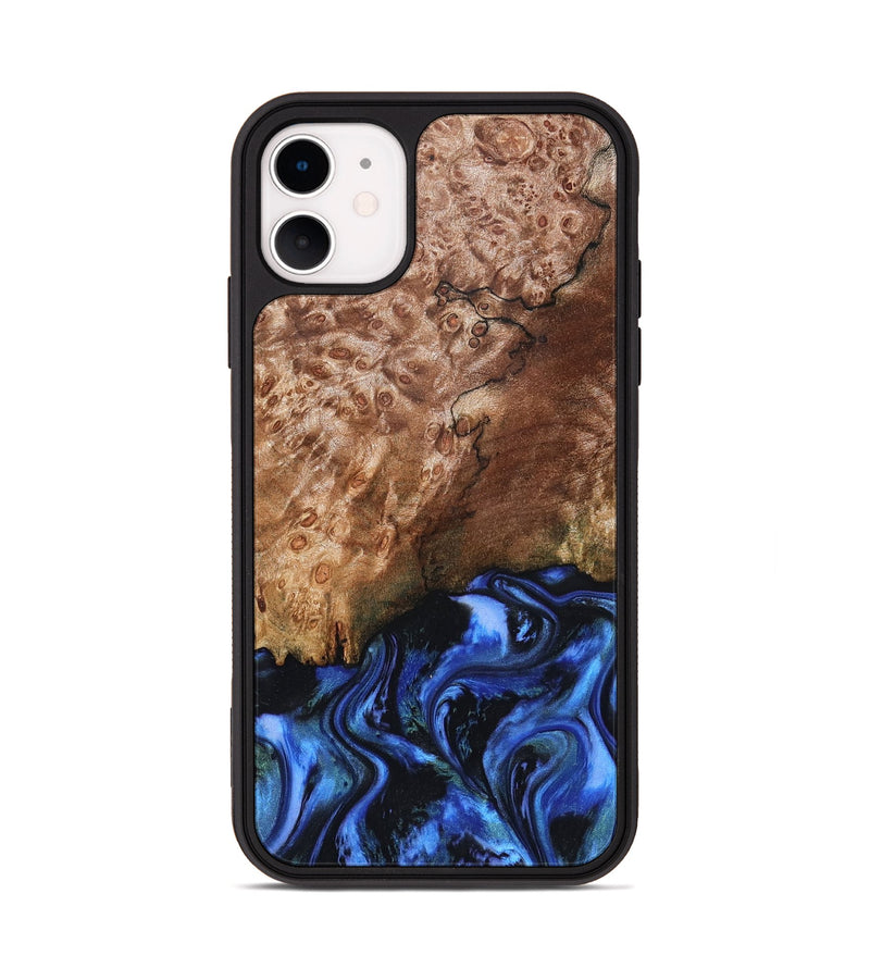 iPhone 11 Wood Phone Case - Kaya (Blue, 823797)